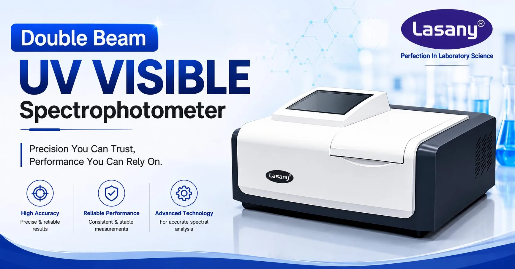 Double Beam UV Visible Spectrophotometer