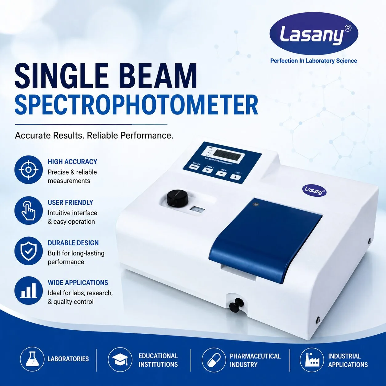 Single Beam Spectrophotometer - Lasany International
