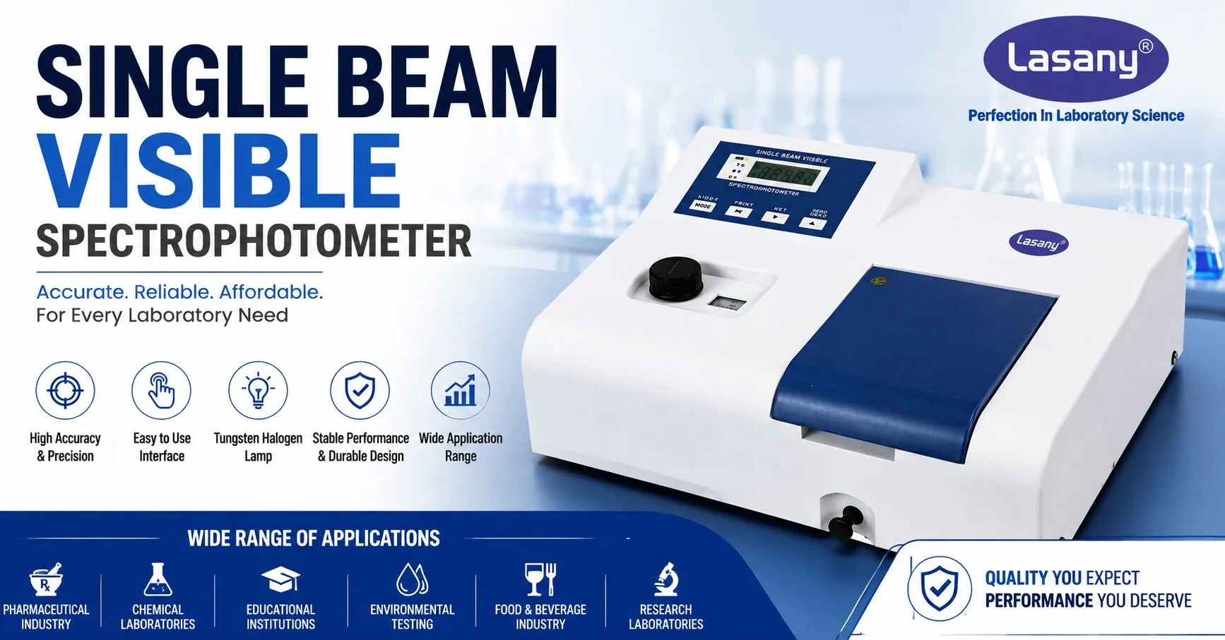 Single Beam Visible Spectrophotometers