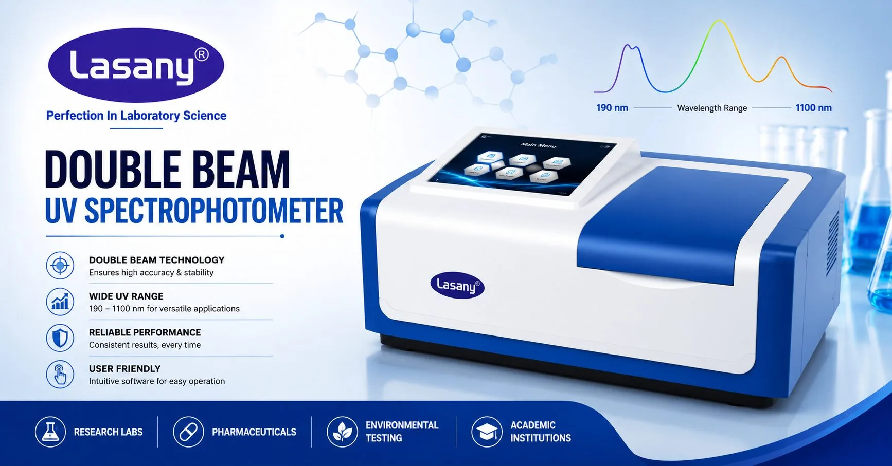 Double Beam UV Spectrophotometer